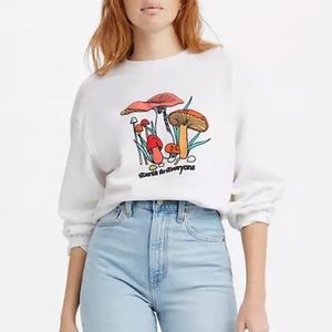 Levis mushroom crew neck sweatshirt